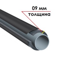 Трубка K-FLEX 09x160-1 ST IC CLAD BK
