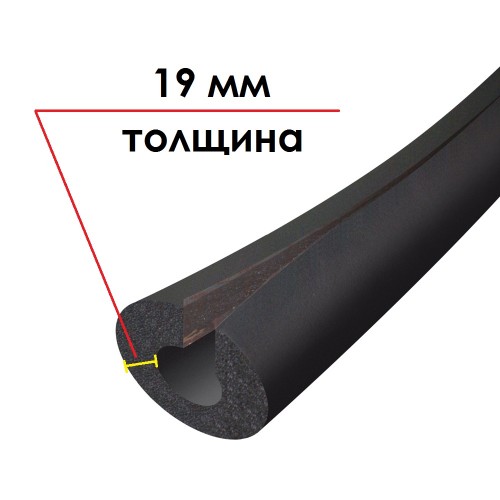 Трубка K-FLEX 19x108-1 ST IN CLAD black