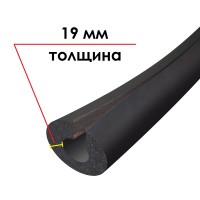 Трубка K-FLEX 19x114-1 ST IN CLAD black