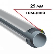 Трубка K-FLEX 25x035-1 ST IC CLAD SR